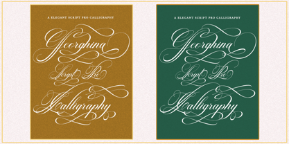 Georghina Script Pro Font Poster 11
