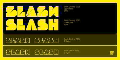 Slash Font Poster 1