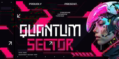 Quantum Sector Font Poster 1