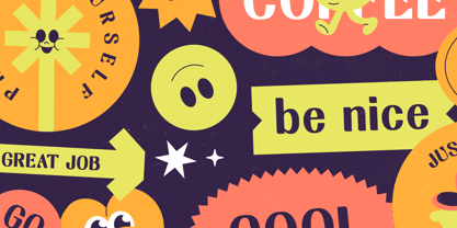 Break Noise Font Poster 9