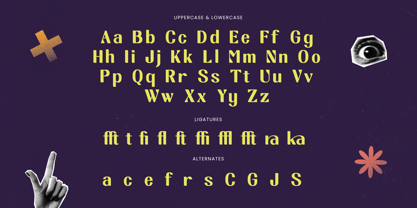 Break Noise Font Poster 14