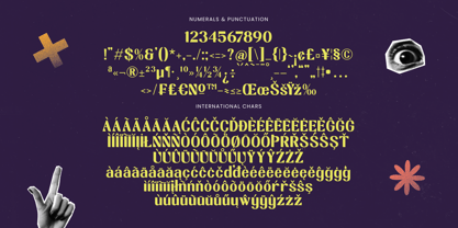 Break Noise Font Poster 15