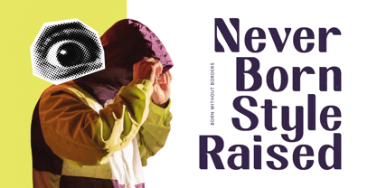 Break Noise Font Poster 12