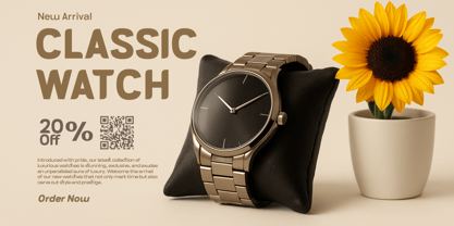 AT Nevalo Font Poster 6