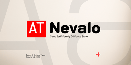 AT Nevalo Font Poster 1