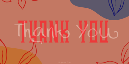 Hibyscas Font Poster 8