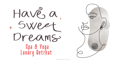 Hibyscas Font Poster 5