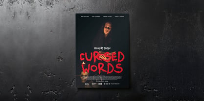 Spooky Scribble Font Poster 4