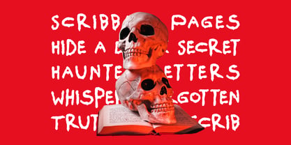 Spooky Scribble Font Poster 3