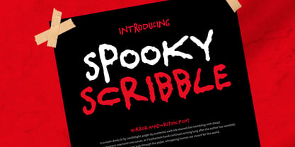 Spooky Scribble Font Poster 1