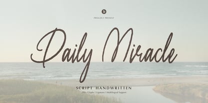 Daily Miracle Font Poster 1
