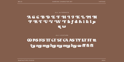 Gardina Font Poster 15