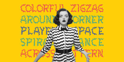 Zigzag Flux Font Poster 4