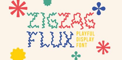Zigzag Flux Font Poster 1
