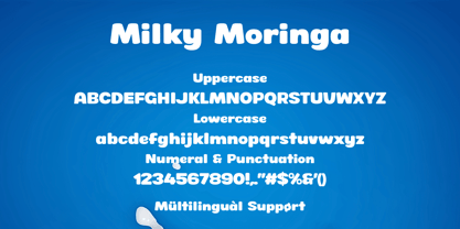 Milky Moringa Font Poster 15