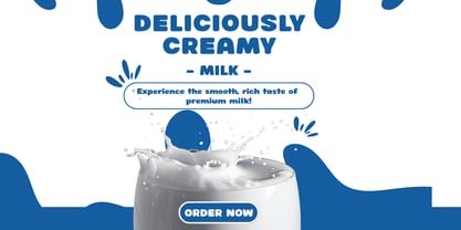 Milky Moringa Font Poster 6