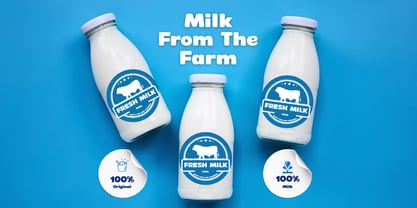 Milky Moringa Font Poster 3