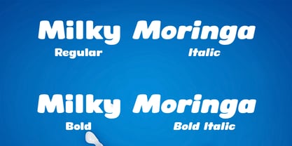 Milky Moringa Font Poster 2