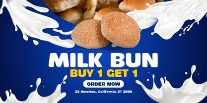 Milky Moringa Font Poster 8