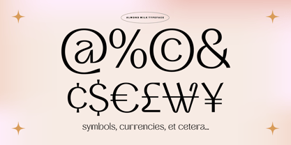 Almond Milk Font Poster 5