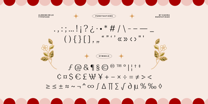 Almond Milk Font Poster 8