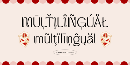 Almond Milk Font Poster 6