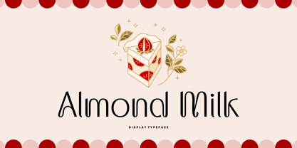 Almond Milk Font Poster 1