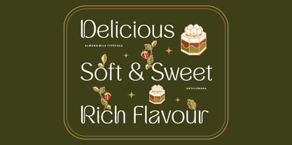 Almond Milk Font Poster 4