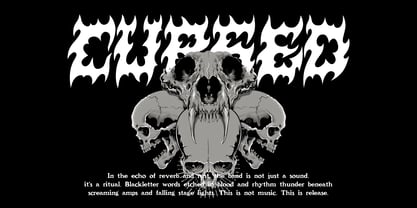 Darkbeat Outrage Font Poster 3