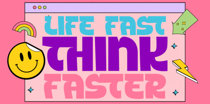 Tectron Modern Font Poster 2