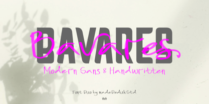 Bavares Font Poster 1