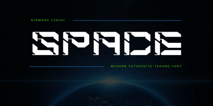 Modern Space Font Poster 1