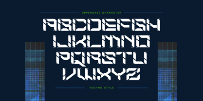 Modern Space Font Poster 7