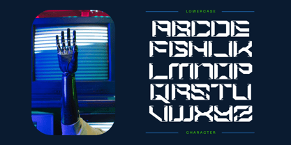 Modern Space Font Poster 6