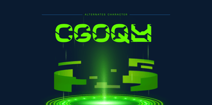 Modern Space Font Poster 2