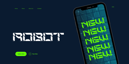 Modern Space Font Poster 4