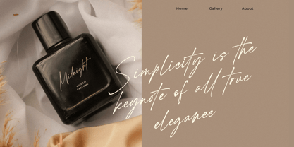 Millantey Font Poster 2
