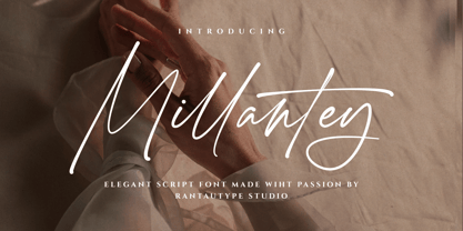 Millantey Font Poster 1