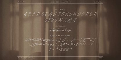 Millantey Font Poster 14