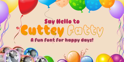 Cuttey Fatty Font Poster 1