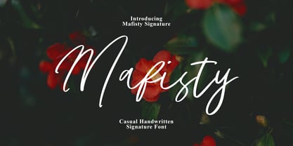 Mafisty Signature Font Poster 1