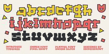 Pop Bricks Font Poster 4