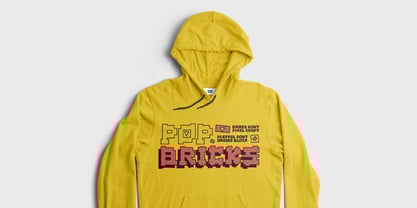 Pop Bricks Font Poster 9