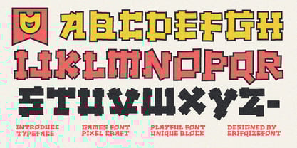 Pop Bricks Font Poster 3