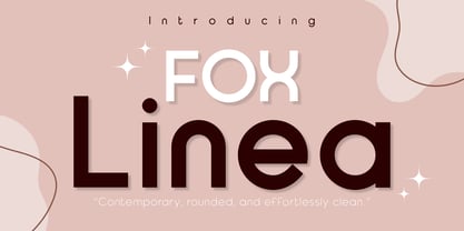 Fox Linea Font Poster 1