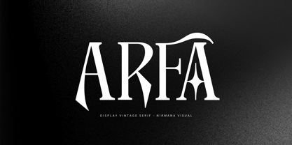 Arfa Font Poster 1