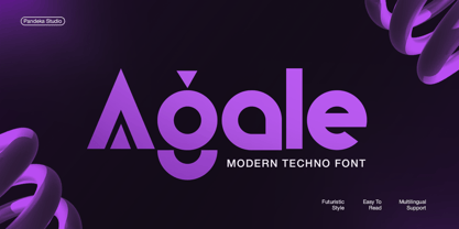 Agale Font Poster 1