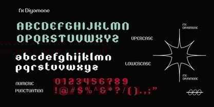 FX Diyamone Font Poster 3