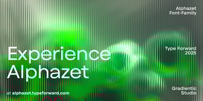 Alphazet Font Poster 3