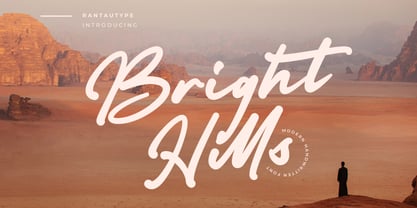 Bright Hills Font Poster 1